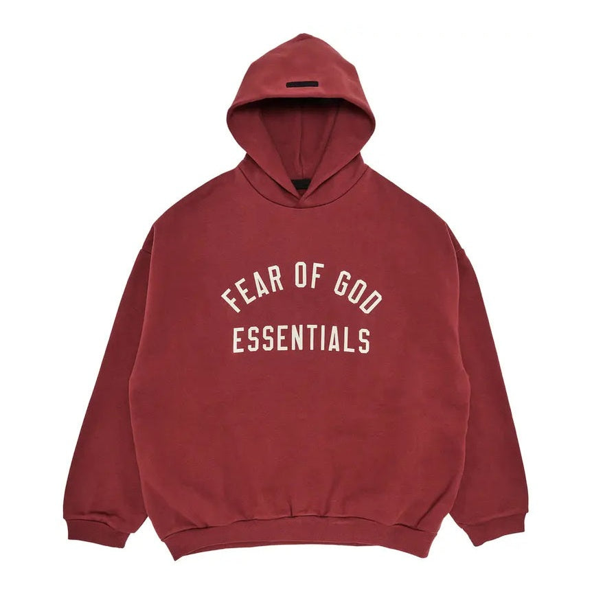 Essentials “Crimson” Hoodie Tops