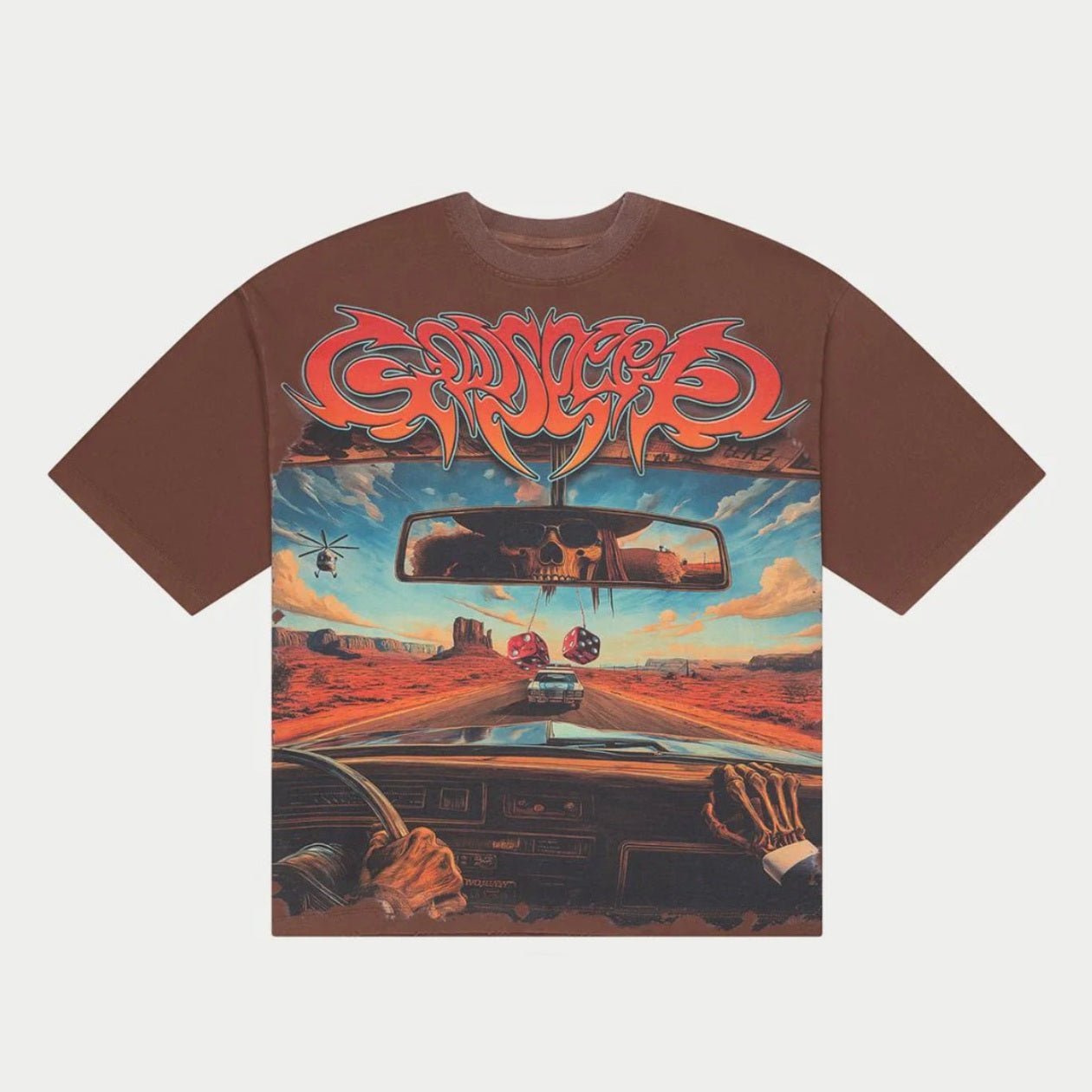 Godspeed “On the Run” Brown Tee 