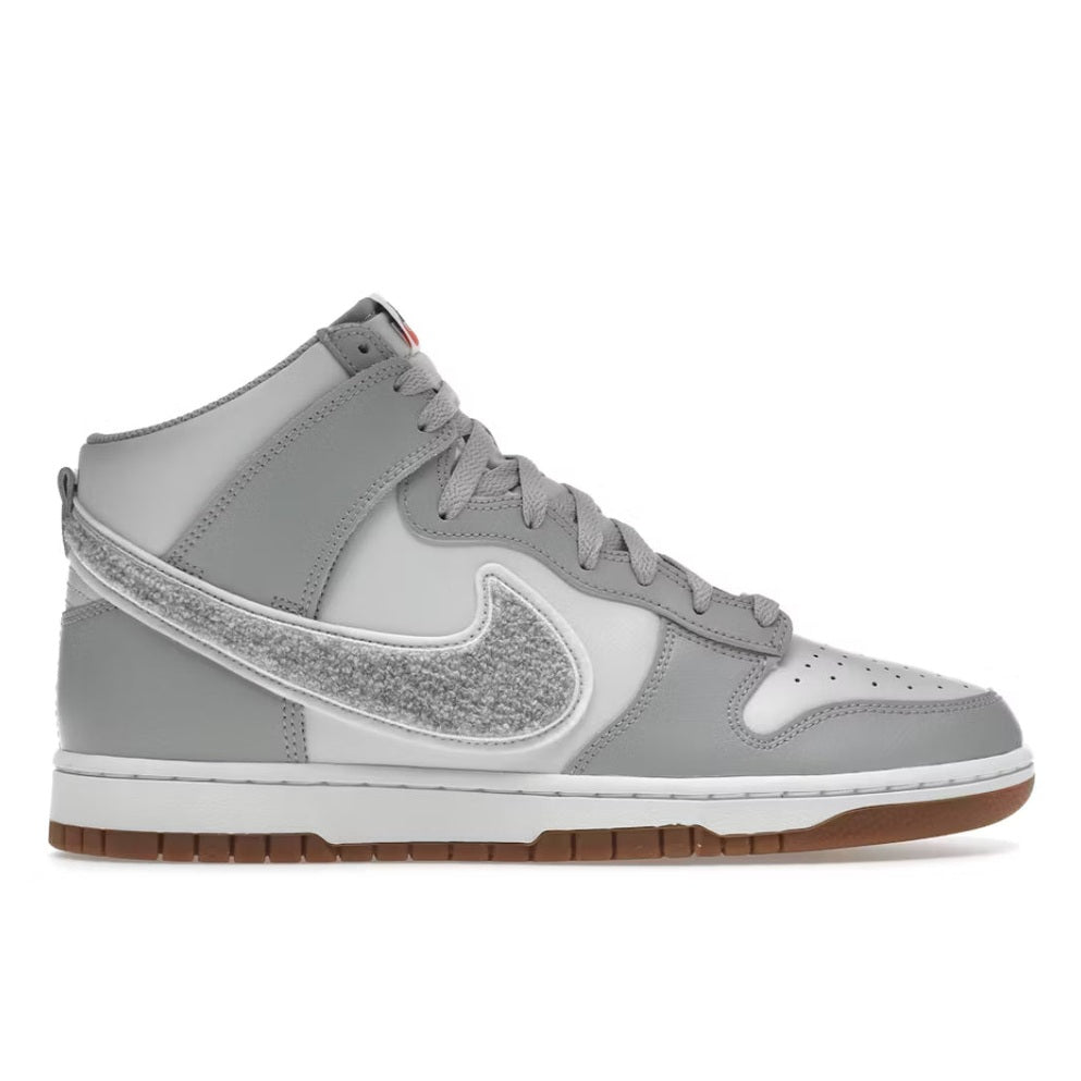 Nike Dunk High University “Chenille Swoosh Light Smoke Grey” Footwear