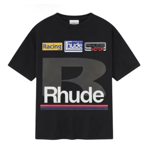 Rhude Petrol Patch “Vintage Black” T-shirt