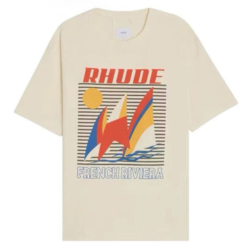 Rhude Poster “Vintage White” Tee Tops
