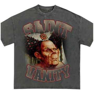 Saint Vanity “Grey HOQ” T-Shirt Tops