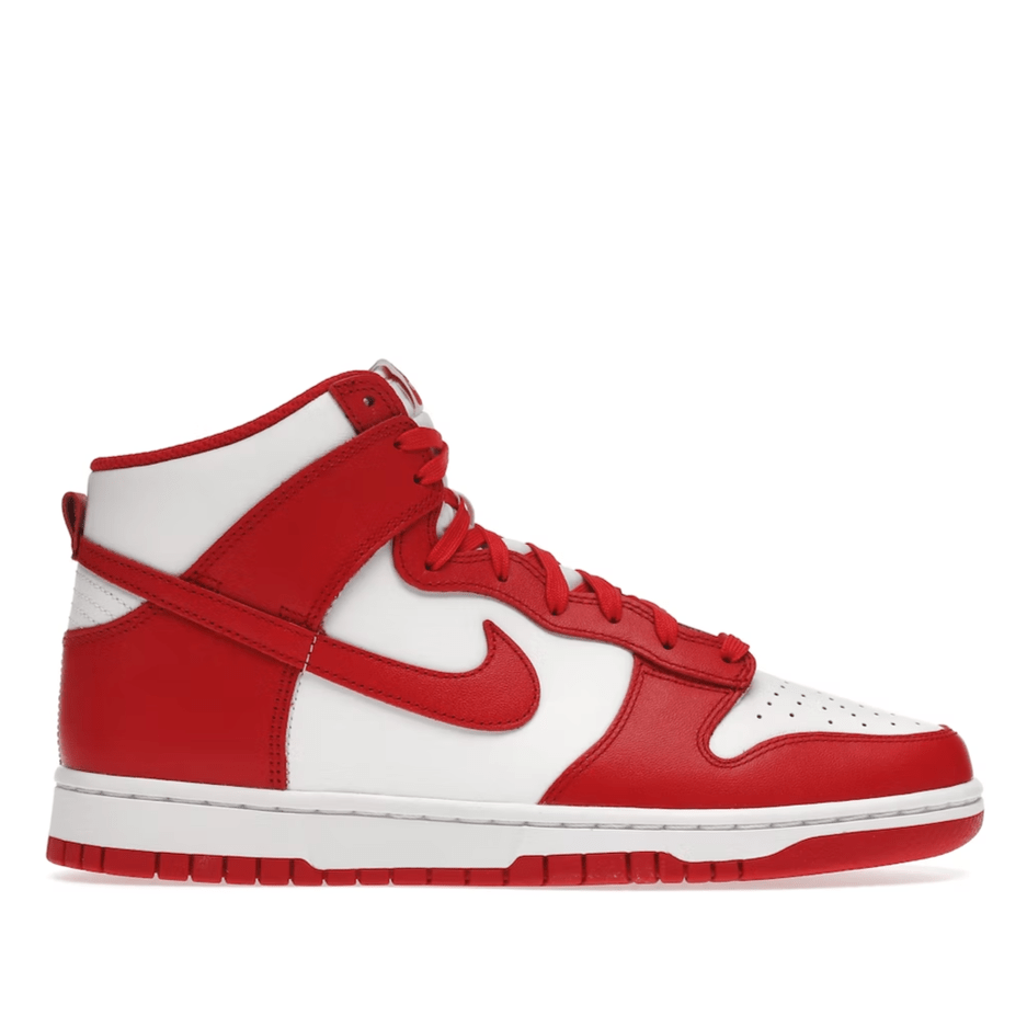 Nike Dunk HI "Championship White Red" Footwear